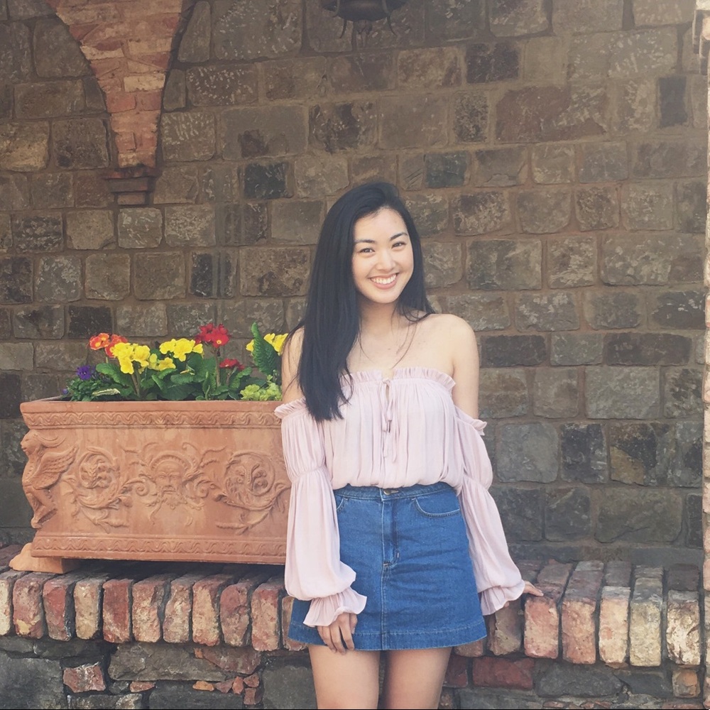 Off-the-shoulder Flowy Peasant Crop Top